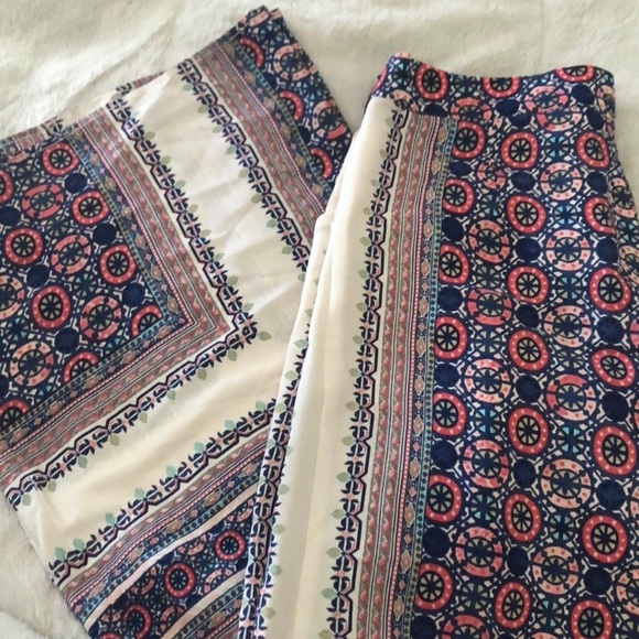 ANTHRO Elevenses Yida Print Wide Leg Palazzo Pants - Picture 7 of 8